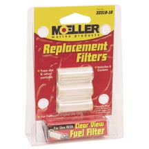 Universal In-Line Clear View Replacement Fuel Filters x3